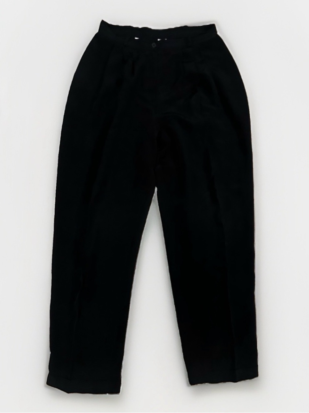 JONES NEW YORK Woman's Vintage 100% Silk Black Pants Trousers Dressy Size 12